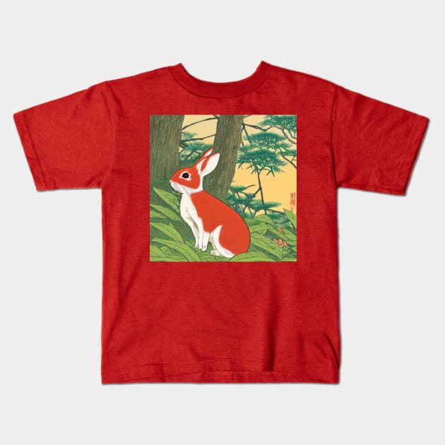 The Soft and Silky Sweetheart Mini Rex Brown Rabbit Bunny Kids T-Shirt by wigobun